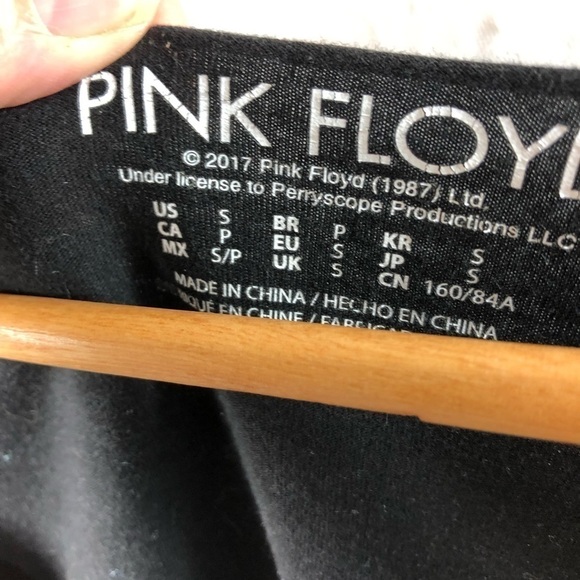 Pink Floyd Graphic T Shirt Grommet Lace Up Sz S North American Tour 1994 V Neck - Picture 5 of 7